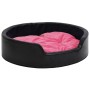 Cama de perros felpa y cuero sintético negro y rosa 99x89x21 cm de vidaXL, Camas para perros - Ref: Foro24-171276, Precio: 62...