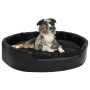 Black plush and synthetic leather dog bed 90x79x20 cm by vidaXL, Beds for dogs - Ref: Foro24-171263, Price: 57,99 €, Discount: %