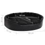 Black plush and synthetic leather dog bed 90x79x20 cm by vidaXL, Beds for dogs - Ref: Foro24-171263, Price: 57,99 €, Discount: %