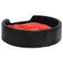 Cama para perros felpa y cuero sintético negro rojo 99x89x21 cm de vidaXL, Camas para perros - Ref: Foro24-171284, Precio: 61...