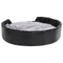 Plush and synthetic leather dog bed black gray 99x89x21 cm by vidaXL, Beds for dogs - Ref: Foro24-171256, Price: 65,88 €, Dis...