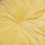 Plush dog bed synthetic leather black yellow 90x79x20 cm by vidaXL, Beds for dogs - Ref: Foro24-171287, Price: 46,06 €, Disco...