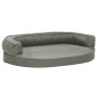 Colchón de cama de perro ergonómico aspecto lino gris 75x53 cm de vidaXL, Camas para perros - Ref: Foro24-171296, Precio: 62,...