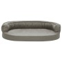 Gray linen look ergonomic dog bed mattress 75x53 cm by vidaXL, Beds for dogs - Ref: Foro24-171296, Price: 62,35 €, Discount: %