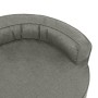 Gray linen look ergonomic dog bed mattress 75x53 cm by vidaXL, Beds for dogs - Ref: Foro24-171296, Price: 62,35 €, Discount: %