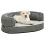 Colchón de cama de perro ergonómico aspecto lino gris 60x42cm de vidaXL, Camas para perros - Ref: Foro24-171298, Precio: 51,4...