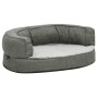 Colchón de cama de perro ergonómico aspecto lino gris 60x42cm de vidaXL, Camas para perros - Ref: Foro24-171298, Precio: 51,4...