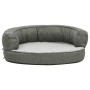 Colchón de cama de perro ergonómico aspecto lino gris 60x42cm de vidaXL, Camas para perros - Ref: Foro24-171298, Precio: 51,4...