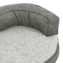 Colchón de cama de perro ergonómico aspecto lino gris 60x42cm de vidaXL, Camas para perros - Ref: Foro24-171298, Precio: 51,4...