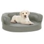 Colchón para cama de perro ergonómico aspecto lino gris 60x42cm de vidaXL, Camas para perros - Ref: Foro24-171295, Precio: 39...