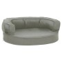 Colchón para cama de perro ergonómico aspecto lino gris 60x42cm de vidaXL, Camas para perros - Ref: Foro24-171295, Precio: 39...