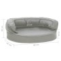 Colchón para cama de perro ergonómico aspecto lino gris 60x42cm de vidaXL, Camas para perros - Ref: Foro24-171295, Precio: 39...