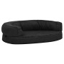 Black linen look ergonomic dog bed mattress 75x53cm by vidaXL, Beds for dogs - Ref: Foro24-171311, Price: 58,85 €, Discount: %