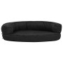 Black linen look ergonomic dog bed mattress 75x53cm by vidaXL, Beds for dogs - Ref: Foro24-171311, Price: 58,85 €, Discount: %