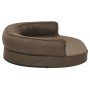 Colchón de cama de perro ergonómico aspecto lino marrón 75x53cm de vidaXL, Camas para perros - Ref: Foro24-171302, Precio: 61...