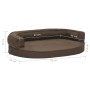 Braune, ergonomische Hundebettmatratze in Leinenoptik, 75 x 53 cm von vidaXL, Betten für Hunde - Ref: Foro24-171302, Preis: 4...