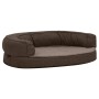 Brown linen look ergonomic dog bed mattress 75x53cm by vidaXL, Beds for dogs - Ref: Foro24-171305, Price: 61,31 €, Discount: %