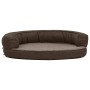 Brown linen look ergonomic dog bed mattress 75x53cm by vidaXL, Beds for dogs - Ref: Foro24-171305, Price: 61,31 €, Discount: %