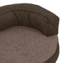 Colchón de cama de perro ergonómico aspecto lino marrón 75x53cm de vidaXL, Camas para perros - Ref: Foro24-171305, Precio: 61...