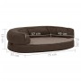 Colchón de cama de perro ergonómico aspecto lino marrón 75x53cm de vidaXL, Camas para perros - Ref: Foro24-171305, Precio: 61...