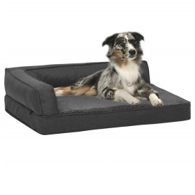 Colchón para cama de perro ergonómico gris oscuro 60x42cm de vidaXL, Camas para perros - Ref: Foro24-171328, Precio: 40,54 €,...