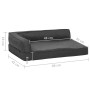 Colchón para cama de perro ergonómico gris oscuro 60x42cm de vidaXL, Camas para perros - Ref: Foro24-171328, Precio: 40,99 €,...