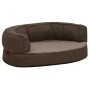 Colchón de cama de perro ergonómico aspecto lino marrón 60x42cm de vidaXL, Camas para perros - Ref: Foro24-171304, Precio: 39...