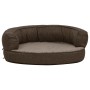 Colchón de cama de perro ergonómico aspecto lino marrón 60x42cm de vidaXL, Camas para perros - Ref: Foro24-171304, Precio: 44...