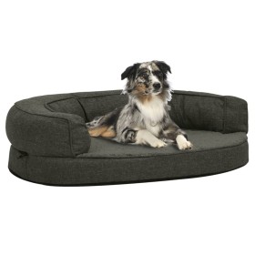 Dunkelgraue ergonomische Hundebettmatratze 75x53 cm von vidaXL, Betten für Hunde - Ref: Foro24-171293, Preis: 61,35 €, Rabatt: %