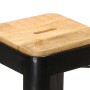 Kitchen stools 2 units solid black mango wood by vidaXL, Kitchen stools - Ref: Foro24-286131, Price: 151,54 €, Discount: %