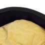 Cama de perro felpa y cuero sintético negro amarillo 99x89x21cm de vidaXL, Camas para perros - Ref: Foro24-171288, Precio: 68...