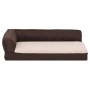 Colchón de cama de perro ergonómico aspecto lino marrón 60x42cm de vidaXL, Camas para perros - Ref: Foro24-171337, Precio: 34...