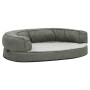 Colchón de cama de perro ergonómico aspecto lino gris 75x53 cm de vidaXL, Camas para perros - Ref: Foro24-171299, Precio: 61,...