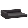 Colchón de cama de perro ergonómico aspecto lino negro 60x42cm de vidaXL, Camas para perros - Ref: Foro24-171346, Precio: 34,...