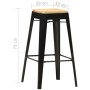 Kitchen stools 2 units solid black mango wood by vidaXL, Kitchen stools - Ref: Foro24-286131, Price: 151,54 €, Discount: %