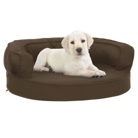 Colchón de cama de perro ergonómico aspecto lino marrón 60x42cm de vidaXL, Camas para perros - Ref: Foro24-171301, Precio: 36...