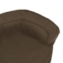 Colchón de cama de perro ergonómico aspecto lino marrón 60x42cm de vidaXL, Camas para perros - Ref: Foro24-171301, Precio: 32...