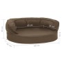 Colchón de cama de perro ergonómico aspecto lino marrón 60x42cm de vidaXL, Camas para perros - Ref: Foro24-171301, Precio: 32...