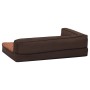 Brown linen look ergonomic dog bed mattress 60x42cm by vidaXL, Beds for dogs - Ref: Foro24-171340, Price: 32,20 €, Discount: %