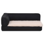 Black linen look ergonomic dog bed mattress 75x53cm by vidaXL, Beds for dogs - Ref: Foro24-171344, Price: 49,01 €, Discount: %