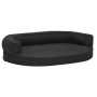 Colchón de cama de perro ergonómico aspecto lino negro 75x53cm de vidaXL, Camas para perros - Ref: Foro24-171308, Precio: 54,...