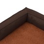 Colchón de cama de perro ergonómico aspecto lino marrón 75x53cm de vidaXL, Camas para perros - Ref: Foro24-171341, Precio: 52...