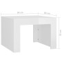 Plywood white glossy coffee table 50x50x35 cm by vidaXL, Coffee table - Ref: Foro24-808555, Price: 47,04 €, Discount: %