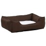 Cama de perro felpa apariencia de lino marrón y blanca de vidaXL, Camas para perros - Ref: Foro24-171373, Precio: 21,49 €, De...