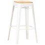 Kitchen stools 2 units solid white mango wood by vidaXL, Kitchen stools - Ref: Foro24-286133, Price: 178,99 €, Discount: %