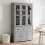 BODO hohes Sideboard aus massivem grauem Kiefernholz 115,5 x 43 x 200,5 cm von vidaXL, Sideboards - Ref: Foro24-3206453, Prei...