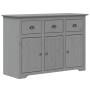 BODO hohes Sideboard aus massivem grauem Kiefernholz 115,5 x 43 x 200,5 cm von vidaXL, Sideboards - Ref: Foro24-3206453, Prei...