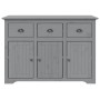 BODO hohes Sideboard aus massivem grauem Kiefernholz 115,5 x 43 x 200,5 cm von vidaXL, Sideboards - Ref: Foro24-3206453, Prei...