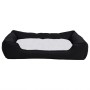 Cama de perro felpa apariencia de lino negra y blanca de vidaXL, Camas para perros - Ref: Foro24-171380, Precio: 31,99 €, Des...