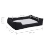 Cama de perro felpa apariencia de lino negra y blanca de vidaXL, Camas para perros - Ref: Foro24-171380, Precio: 31,99 €, Des...